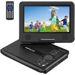 9.5" Odtwarzacz DVD Przenośny Usb/sd Gier Video Konsola