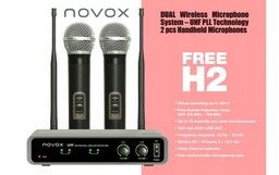 Mikrofony bezprzewodowe Novox Free H2
