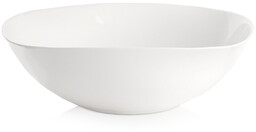 Miska szklana biała LUNA 25 cm, 2 l