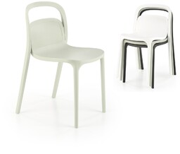 Krzesło plastikowe k490 miętowy halmar