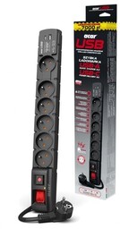 Acar S6 USB PD 3.0 QC 6 gniazd