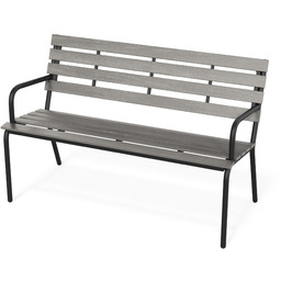 Ławka ogrodowa 130 cm Forio - Szara