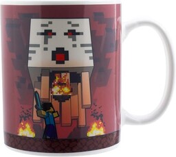 Paladone Kubek Minecraft Nether and Steve Heat Change,