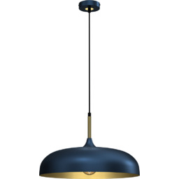 Milagro Metalowa lampa wisząca Lincoln nad wyspę niebieska