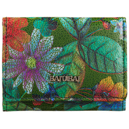 Mały portfel damski BajuBaj z kolorowej skóry naturalnej