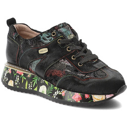 Laura Vita Czarne Sneakersy Buty Damskie Na Platformie