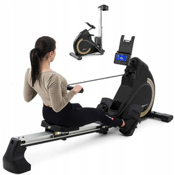Wioślarz Elektromagnetyczny Składany Ergometr z aplikacjami Trenażer 140kg