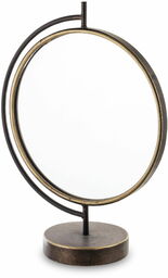 Lusterko dekoracyjne lustro do makijażu metalowe 43x32,5 143703