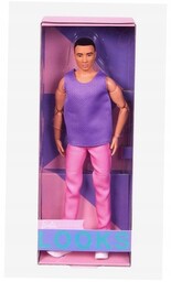 Barbie Looks Lalka Ken fiolet