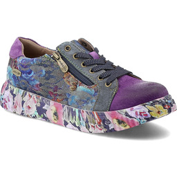 Laura Vita Fioletowe Sneakersy Eleganckie Buty Damskie