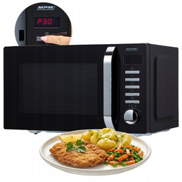 Kuchenka Mikrofalowa Mikrofalówka MPM-20-KMT-05 20L 800W Czarna Rozmrażanie