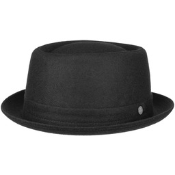 Kapelusz Panno Wool Pork Pie by Lierys, czarny,