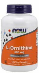 Suplement diety, NOW FOODS L-Ornityna 500mg 120 vkaps