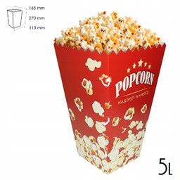 Opakowanie na Popcorn poj 5 Litrów 250g Pudełka