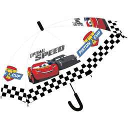 Transparentna parasolka dla chłopca z motywem Zygzaka McQueena