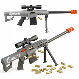 Pistolet Karabin Snajperka z Lunetą Naboje Piankowe Zabawka