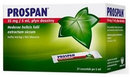 Prospan 35mg/5ml, płyn doustny, 21 saszetek