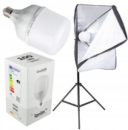 Lampa Softbox 50x70 Żarówka Led 100W Statyw 230