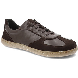 Wasak Brązowe Półbuty Wasak Skórzane Damskie Barefoot