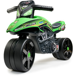 Falk Jeździk Racing Zielony Motorek Szerokie Koła