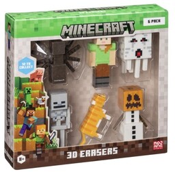 P.m.i. Kids World MINECRAFT 3D ERASERS - 6