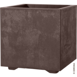 Donica Cubo Millenium R 25 cm brązowa