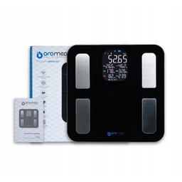 Waga łazienkowa analityczna Oromed Oro-Bluetooth H Smart Czarna