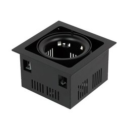 Oprawa wpuszczana downlight CROSTI TRAVO czarny szer. 17cm
