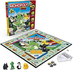 Hasbro Gaming Monopoly Junior Gra Planszowa, Wielokolorowy,