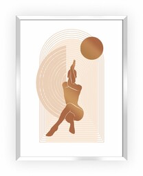 Obraz Yoga Figures I 30x40cm copper, 30 x