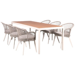 Stół ogrodowy z krzesłami dla 6 osób Atena