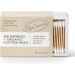 Upcircle Bamboo+ Patyczki Kosmetyczne, 200 Sztuk