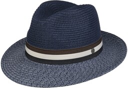 Kapelusz Słomkowy Style-Mix Fedora by bugatti, niebieski, cm