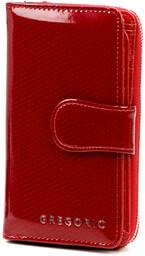 Elegancki skórzany damski portfel marki Gregorio