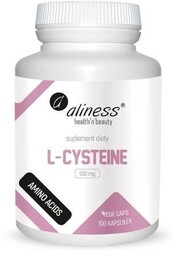 ALINESS L-Cysteine L-Cysteina 500mg, 100 kapsułek