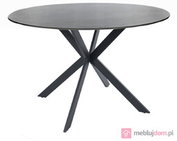 Stół TALIA Signal ø90, Szary marmur + czarny