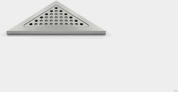 Półka prysznicowa narożna trójkątna ClassicLine Classic Stalowa Szczotkowana