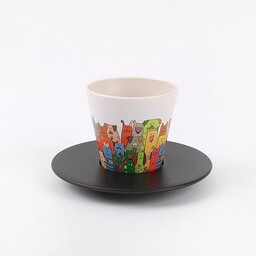 IDRINK - Zestaw kubków, spodek i łyżeczek RPET