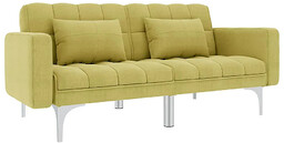 Elior Rozkładana dwuosobowa zielona sofa - Distira 2D