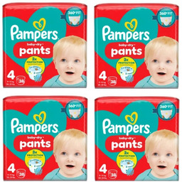 Pieluchy Pampers Pants 4 pieluszki Pieluchomajtki 4x 38szt