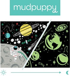 Mudpuppy, puzzle, Kosmos, świecące w ciemności, 100 el.
