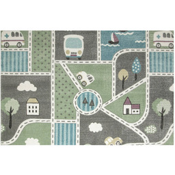 Dywan Uliczki Miasteczko Miękki Kolorowy Do Pokoju Dzieci