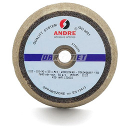 ANDRE Kamień szlifierski ściernica garnkowa stożkowa z wkładką