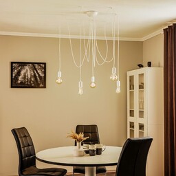 Nowodvorski Lighting Żyrandol Spider biały, 5-punktowy