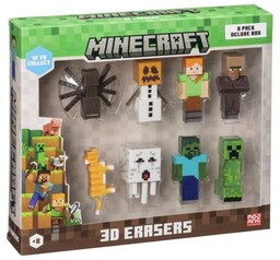 P.m.i. Kids World MINECRAFT 3D ERASERS - 8