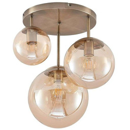 Lindby - Teeja Cluster Lampa Sufitowa Amber