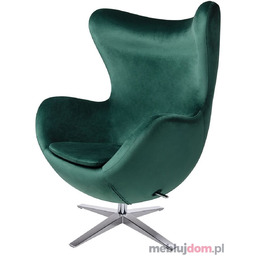 Fotel EGG SZEROKI VELVET Zielony