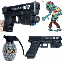 Glock Pistolet Kulki Karabin Pistolety + Tarcza
