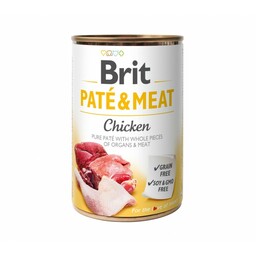 BRIT - Pate&Meat chicken kurczak pies puszka 400g