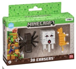 P.m.i. Kids World MINECRAFT 3D ERASERS - 3
